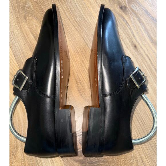 Cole Haan Monk Strap Buckle Leather Dressy Shoes Black Men's - Size 8.5 - X6 - Picture 9 of 12